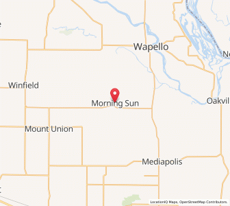 Map of Morning Sun, Iowa