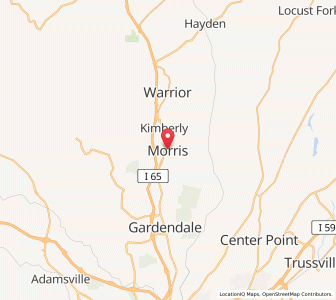 Map of Morris, Alabama