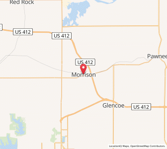 Map of Morrison, Oklahoma