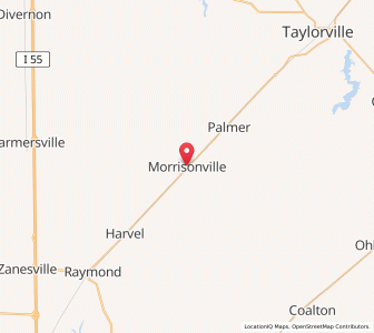 Map of Morrisonville, Illinois