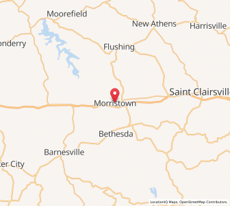 Map of Morristown, Ohio