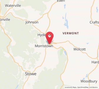 Map of Morrisville, Vermont