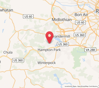 Map of Moseley, Virginia