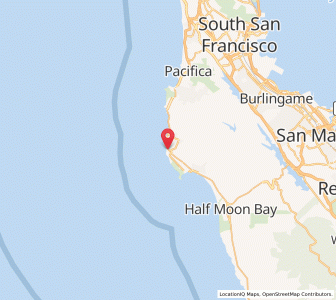 Map of Moss Beach, California