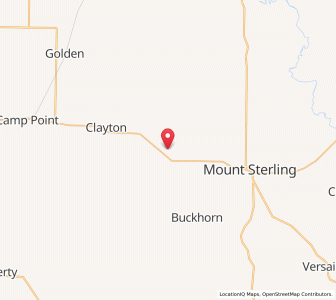 Map of Mound Station, Illinois