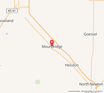Map of Moundridge, Kansas