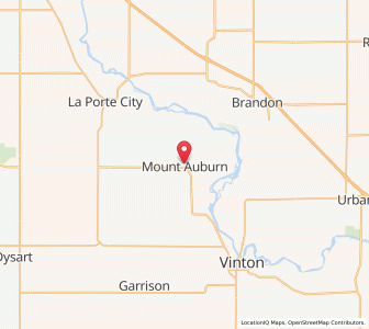 Map of Mount Auburn, Iowa