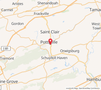 Map of Mount Carbon, Pennsylvania