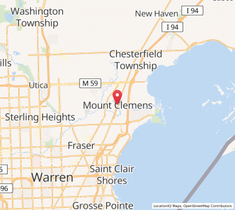 Map of Mount Clemens, Michigan