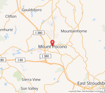 Map of Mount Pocono, Pennsylvania