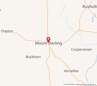 Map of Mount Sterling, Illinois