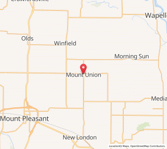 Map of Mount Union, Iowa