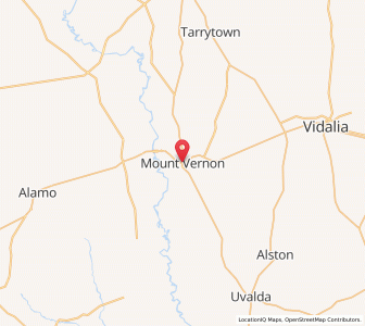 Map of Mount Vernon, Georgia