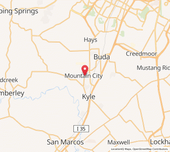 Map of Mountain City, Texas