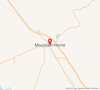 Map of Mountain Home, Idaho
