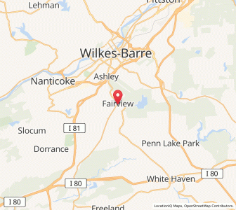 Map of Mountain Top, Pennsylvania