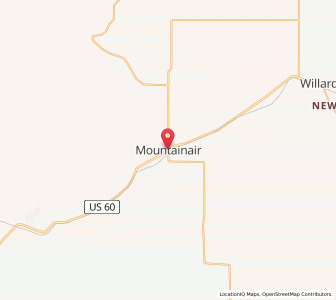 Map of Mountainair, New Mexico