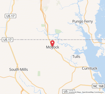 Map of Moyock, North Carolina