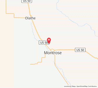 Map of Montrose Regional Airport - MTJ, Colorado