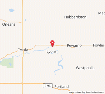 Map of Muir, Michigan