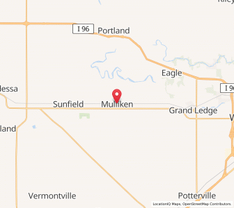 Map of Mulliken, Michigan