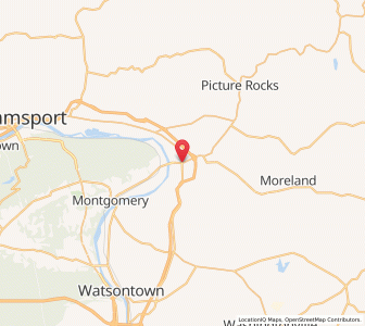 Map of Muncy, Pennsylvania