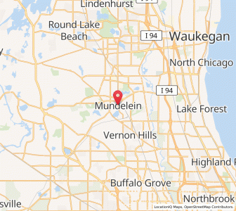 Map of Mundelein, Illinois