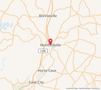 Map of Munfordville, Kentucky