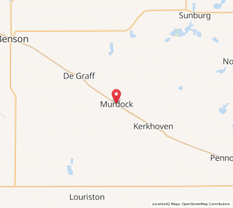 Map of Murdock, Minnesota