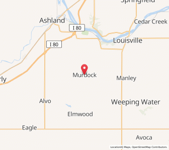 Map of Murdock, Nebraska