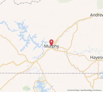 Map of Murphy, North Carolina