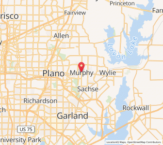 Map of Murphy, Texas