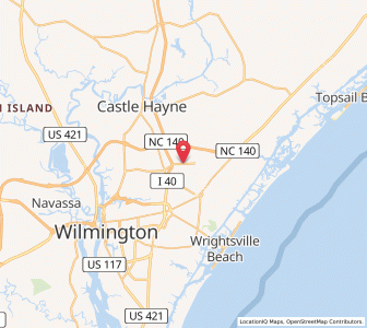 Map of Murraysville, North Carolina