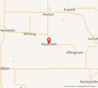 Map of Muscotah, Kansas
