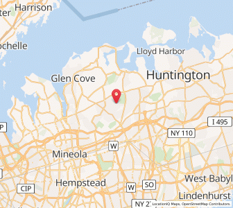 Map of Muttontown, New York