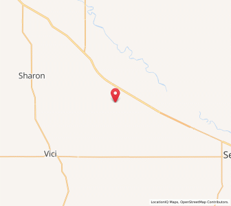 Map of Mutual, Oklahoma