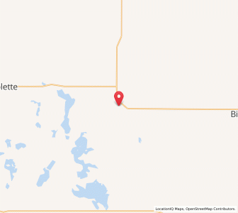 Map of Mylo, North Dakota