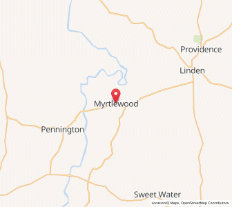 Map of Myrtlewood, Alabama