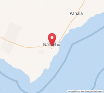 Map of Naalehu, Hawaii