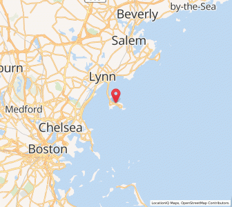 Map of Nahant, Massachusetts