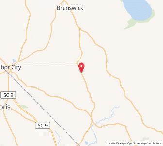 Map of Nakina, North Carolina