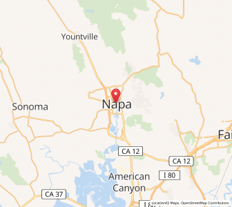 Map of Napa, California