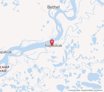 Map of Napaskiak, Alaska