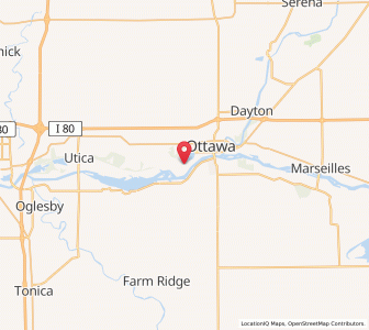 Map of Naplate, Illinois