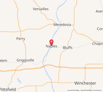 Map of Naples, Illinois