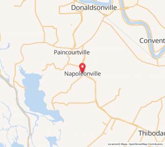 Map of Napoleonville, Louisiana