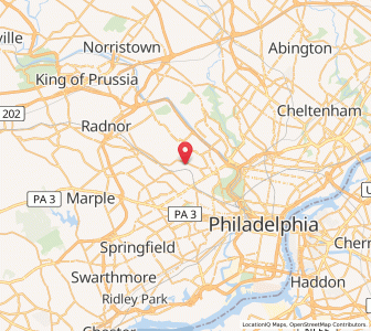 Map of Narberth, Pennsylvania