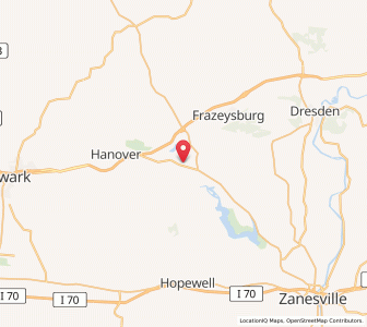 Map of Nashport, Ohio