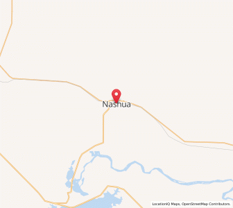 Map of Nashua, Montana