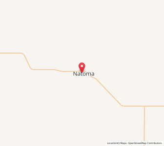 Map of Natoma, Kansas